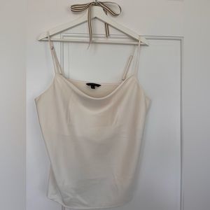 Banana Republic Cream Silky Cowl Neck Camisole Size L